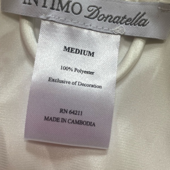 Beautiful Bridal chemise and Robe Set White Lace Beaded Size Medium NWOT - Picture 6 of 11